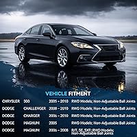 Vista 3 de Detroit Axle - Kit de suspensión RWD Front End de 16 piezas para Chrysler 300 Dodge Charger Challenger Magnum, brazos de control, rótulas