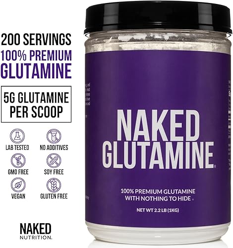 Miniatura 7 de Cápsulas de L-glutamina pura, 120 porciones, fabricadas en los Estados Unidos, veganas, sin OMG, sin gluten ni soja. Minimiza la descomposición