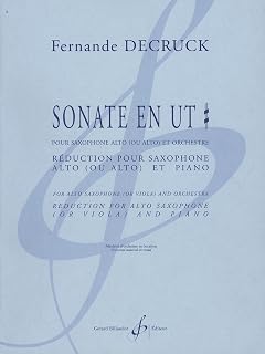 DECRUCK - Sonate en Do Sost. para Saxofon y Piano (Organo)DECRUCK