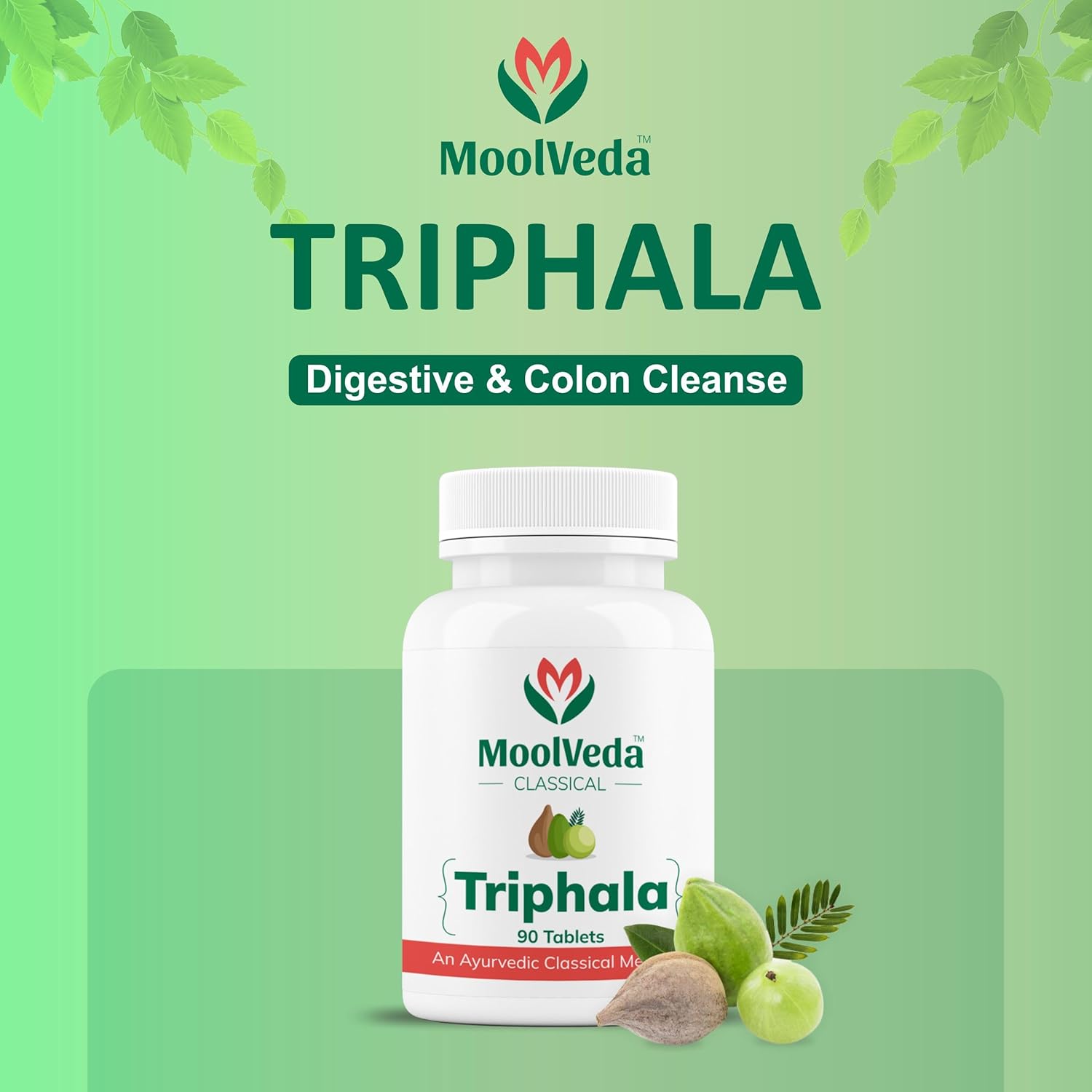 Mulveda Tripla Bills | Uses for digestion, constipation and detox | 90 veg tablet Mulveda Tripla Bills | Uses for digestion, constipation and detox | 90 veg tablet