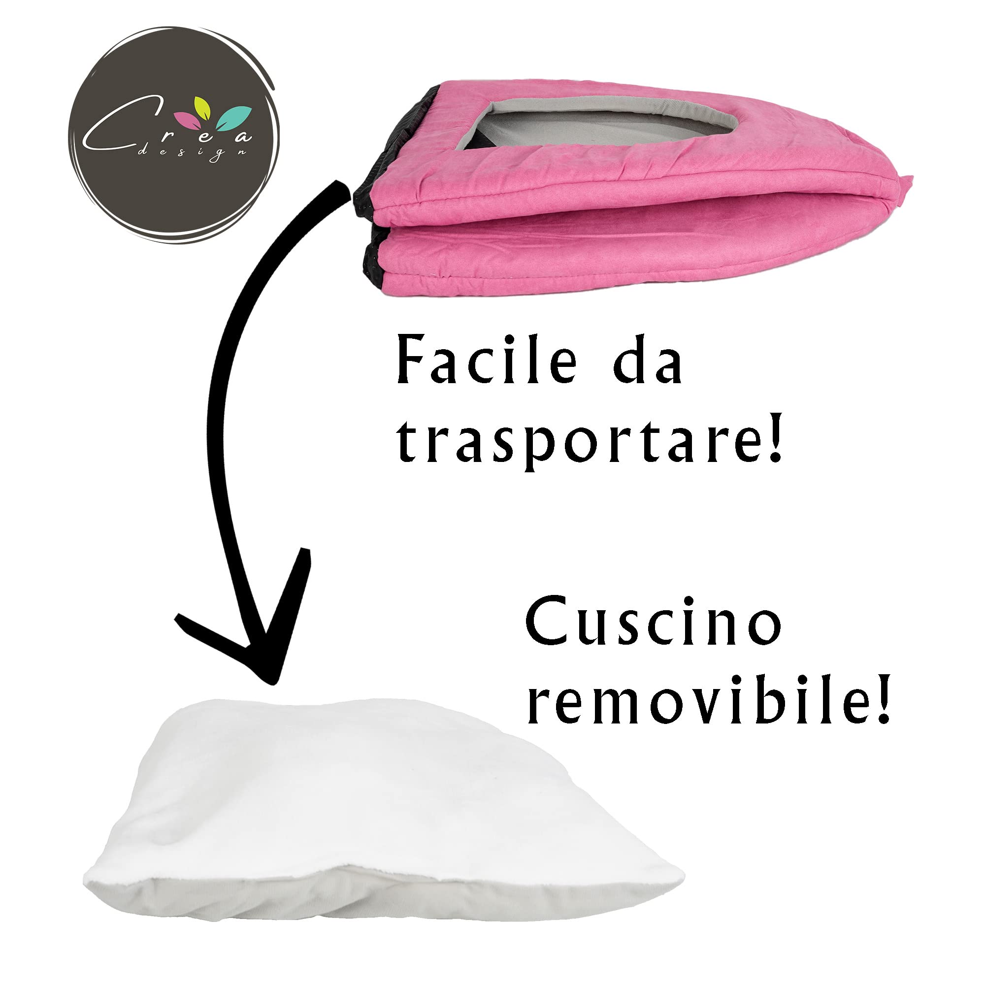 Cuccia Igloo Per Gatti - Lettino Morbido E Chiuso Per Gatti E Cani Piccoli, Colore Nero - Foto 2