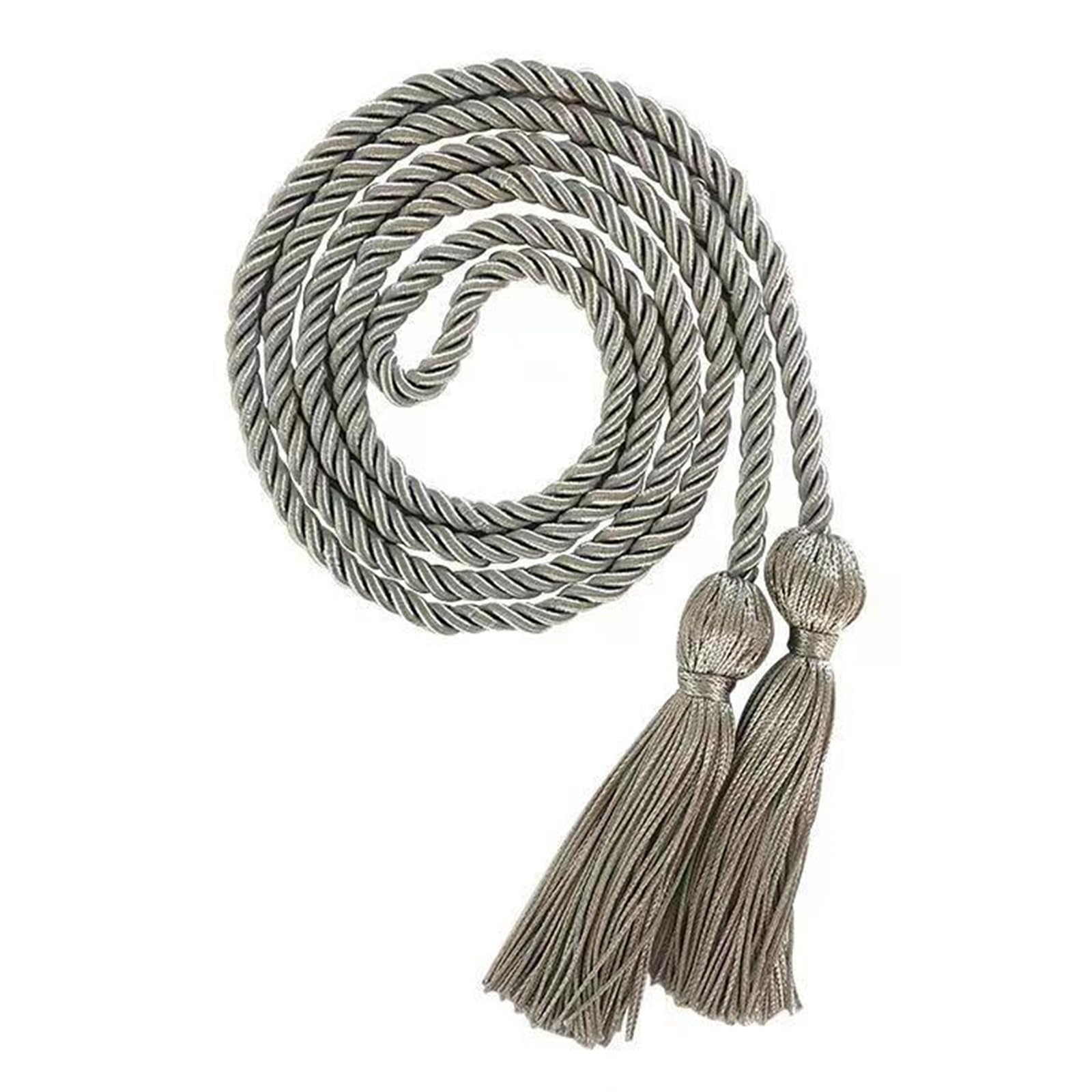 Cord with Tassels for Grad Day and Graduation Student, Tassels for College White