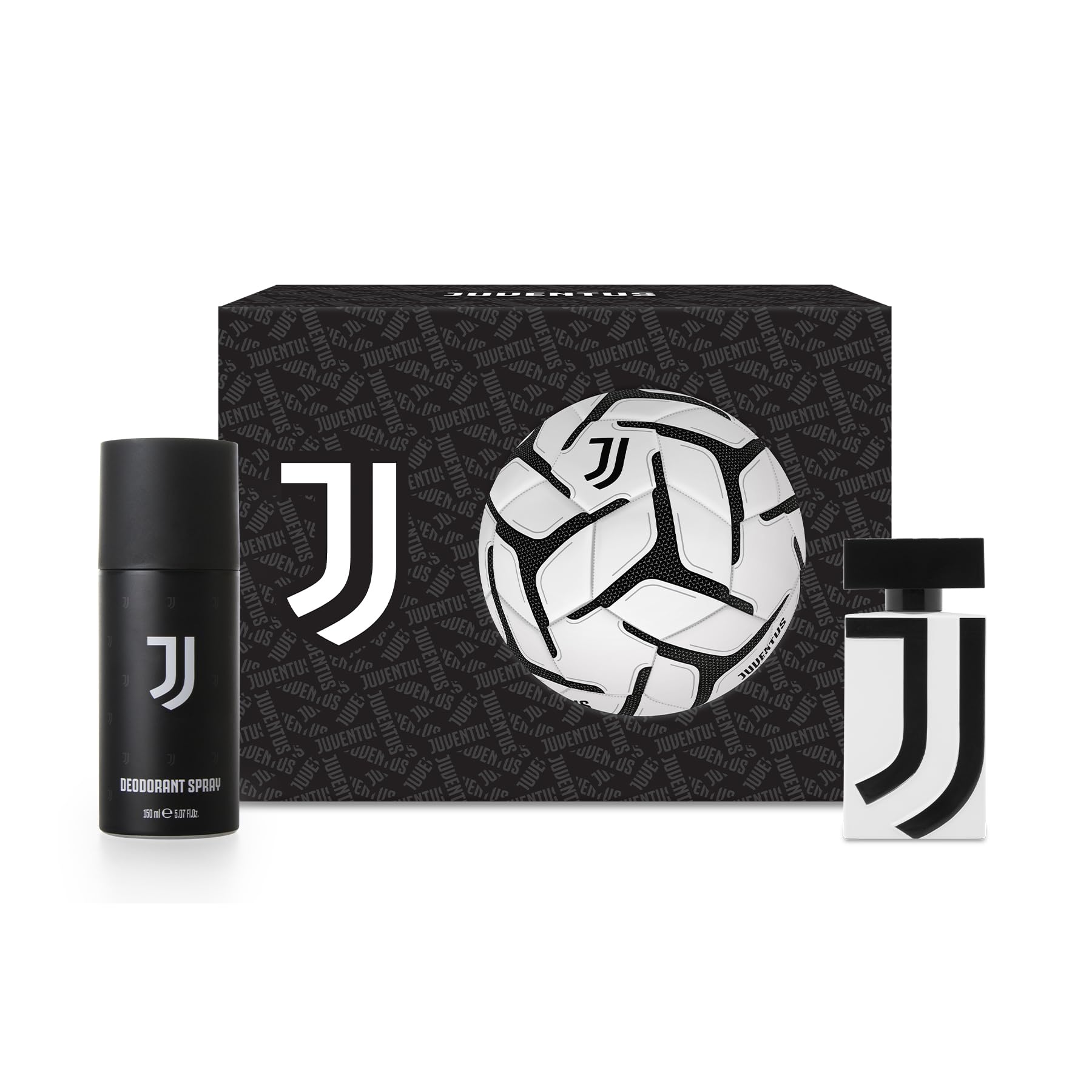 JUVENTUS | Confezione Regalo, Profumo Uomo da 50ml + Deodorante + Pallone con Logo Ufficiale
