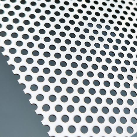 Perforated Stainless Steel Sheet, Perforated Metal Sheet 11.8 x 11.8 Stainless Steel Preforated, 0.12 Hole, 0.035 Thickness
