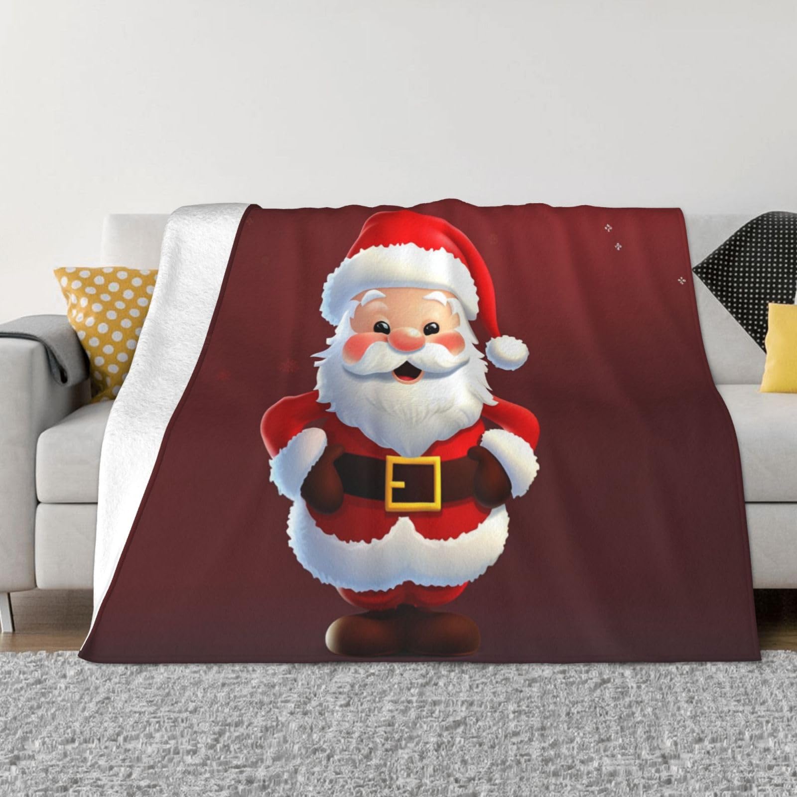 Couverture en micro polaire pour stopper le froid sur le canapé avec son tissu pelucheux 152x127cm