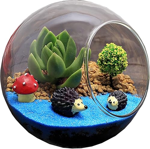 Miniatura 2 de Proveedores de jardín de hadas de erizos, figuras de accesorios de jardín de hadas en miniatura, micro paisaje, decoración de bonsái artesanal, 3