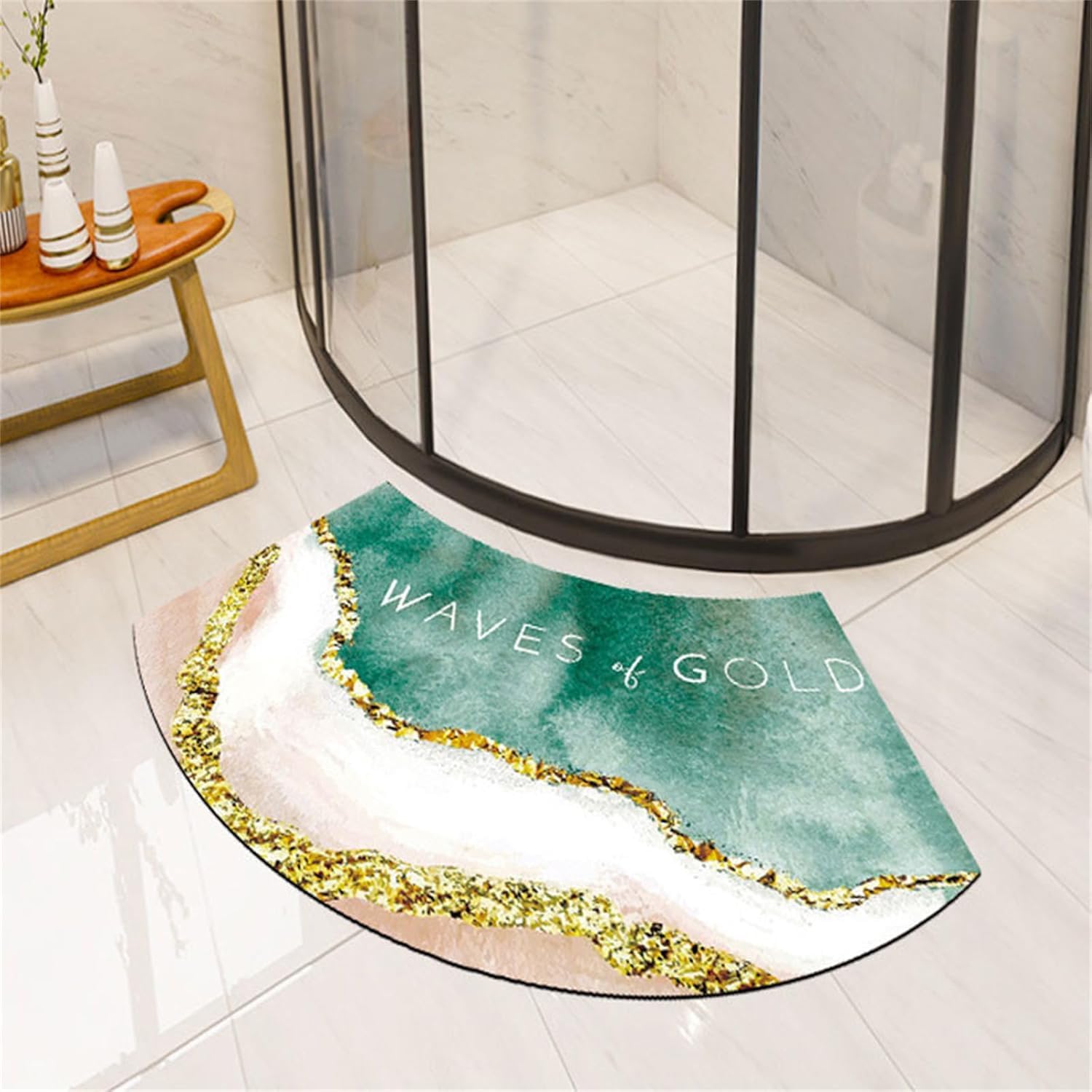Tapis de sol en éventail super absorbant et antidérapant 40x75