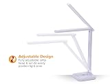 PureOptics LED Four adjustable color temperature modes Qi Wireless Charging LED Desk Lamp, Dimmable, White – view 5