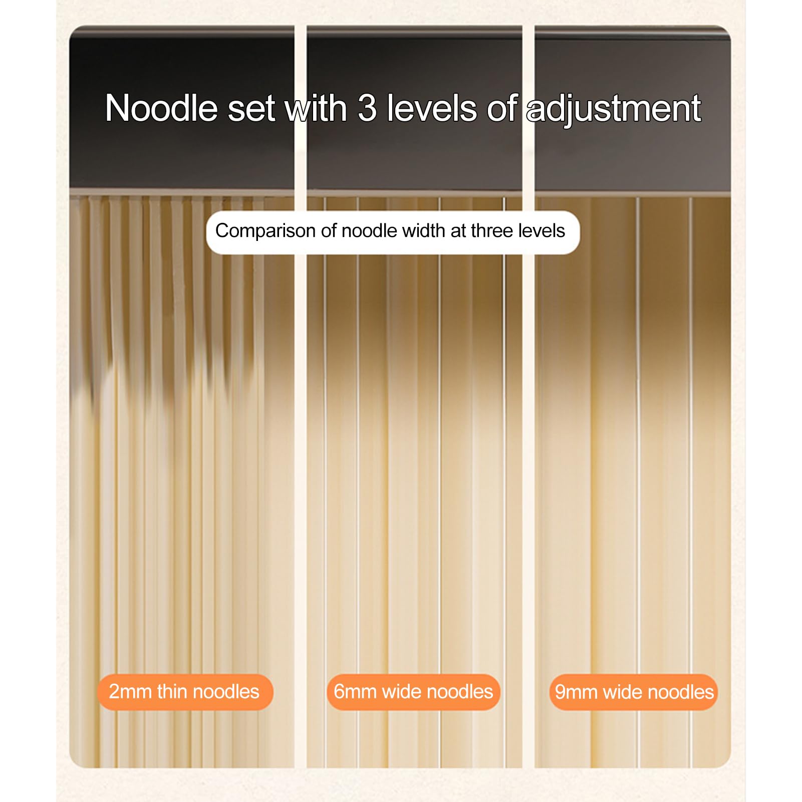 Machine à pâtes, 9 réglages d'épaisseur réglables, 3 largeurs réglables, machine à nouilles 2 en 1 avec rouleaux et cutter, parfaite pour les spaghettis, fettuccini, lasagnes ou raviolis, argent