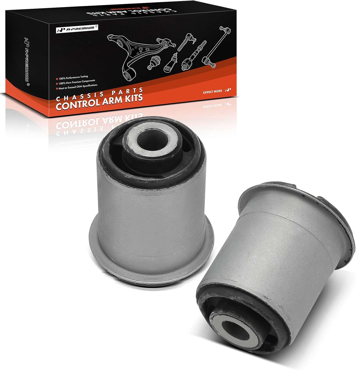 A-Premium 2 x Front Rearward Lower Control Arm Bushing Kit, Compatible with Ram 1500 2011-2018, 1500 Classic 2019 & Dodge Ram 1500 2006-2010