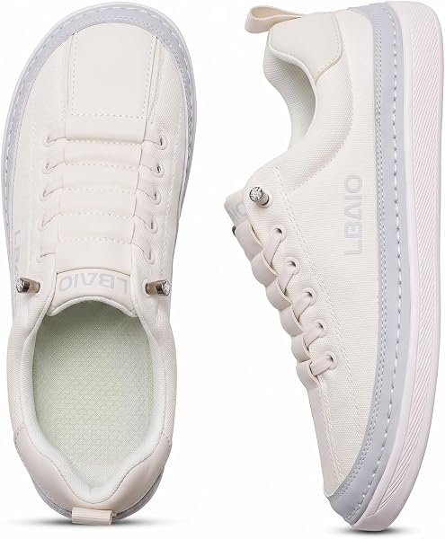 Women's Wide Toe Box Slip-On Sneakers, Wide Width Barefoot Shoes with Zero…