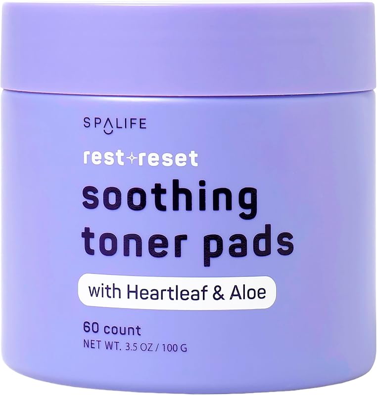 SpaLife Beauty Rest & Reset Discos de Tônico Faciais com Aloe, Heartleaf e Purslane