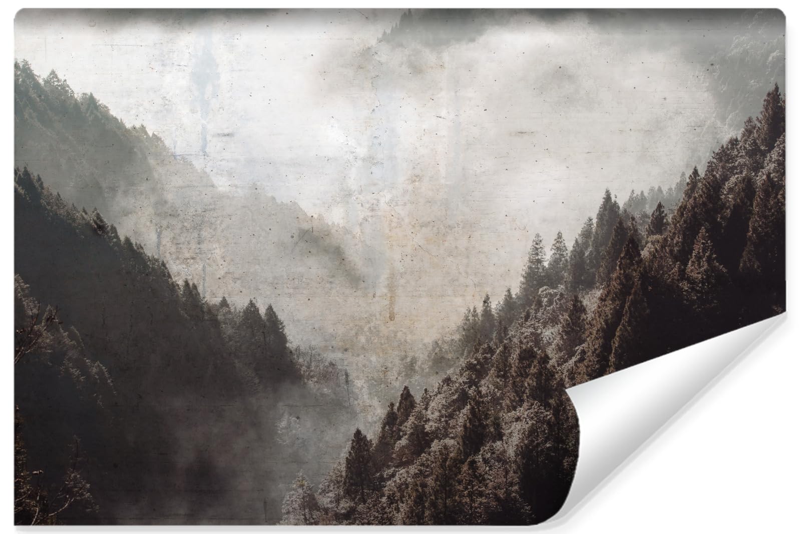 Papier peint autocollant 3D forêt pour créer une ambiance zen dans votre chambre à coucher