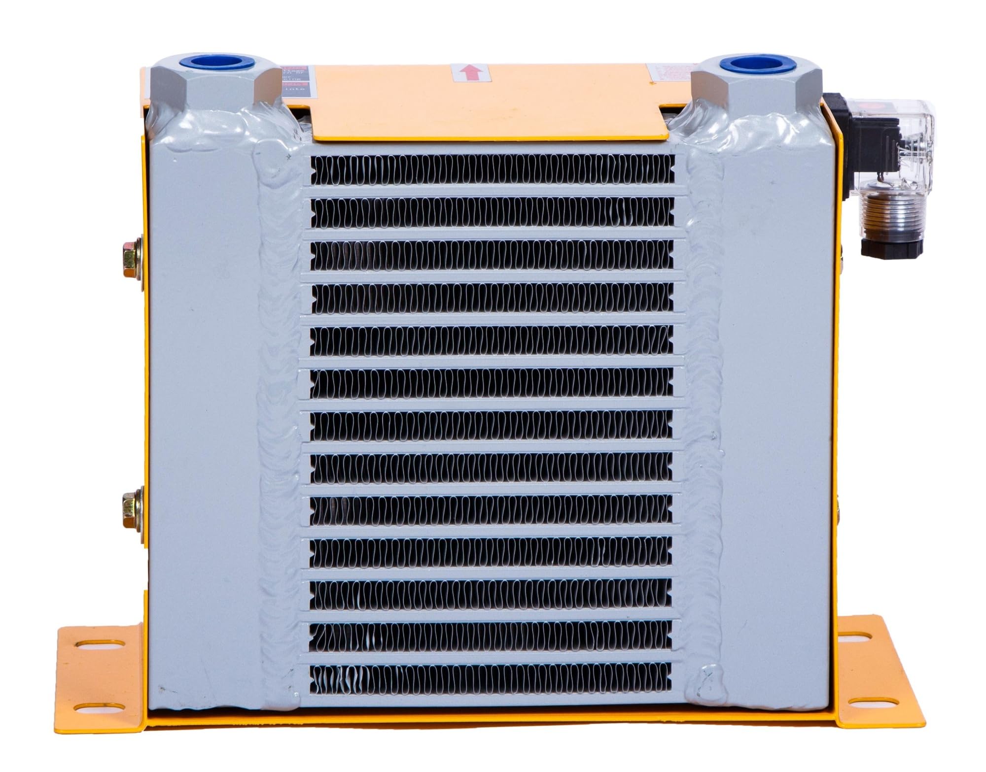 Intercambiador de calor placas aluminio AH0607T, radiador hidráulico, enfriador aceite y aire con ventilador, industrial, CA/CC Bajo nivel de ruido(AC220)
