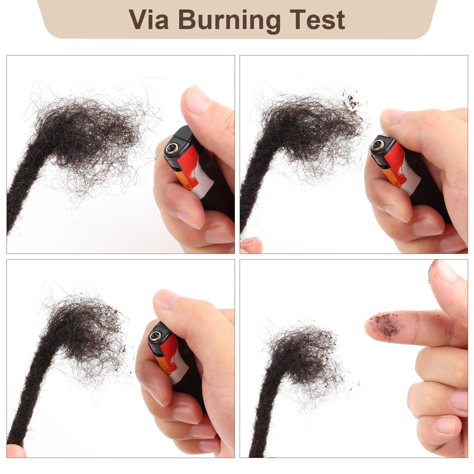 Dreadlock-Extensions aus Echthaar, 0,4 cm dick, für Herren/Damen, 30,5 cm, 100 Strähnen, handgefertigt, permanente Locs-Extensions, Echthaar, kann gefärbt und gebleicht werden