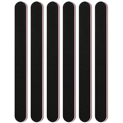 Sularpek 6 Piezas Limas de Uñas Profesionales, Doble Cara Lima de Uñas 100/180, Limas Uñas Semipermanentes, Naturales y Gel Acrílico Limas uñas con Lavable, para Uso Doméstico y Salón