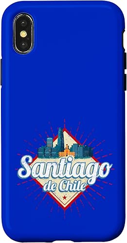 Miniatura 7 de iPhone 12 mini Santiago de Chile city vacation retro skyline vintage Case