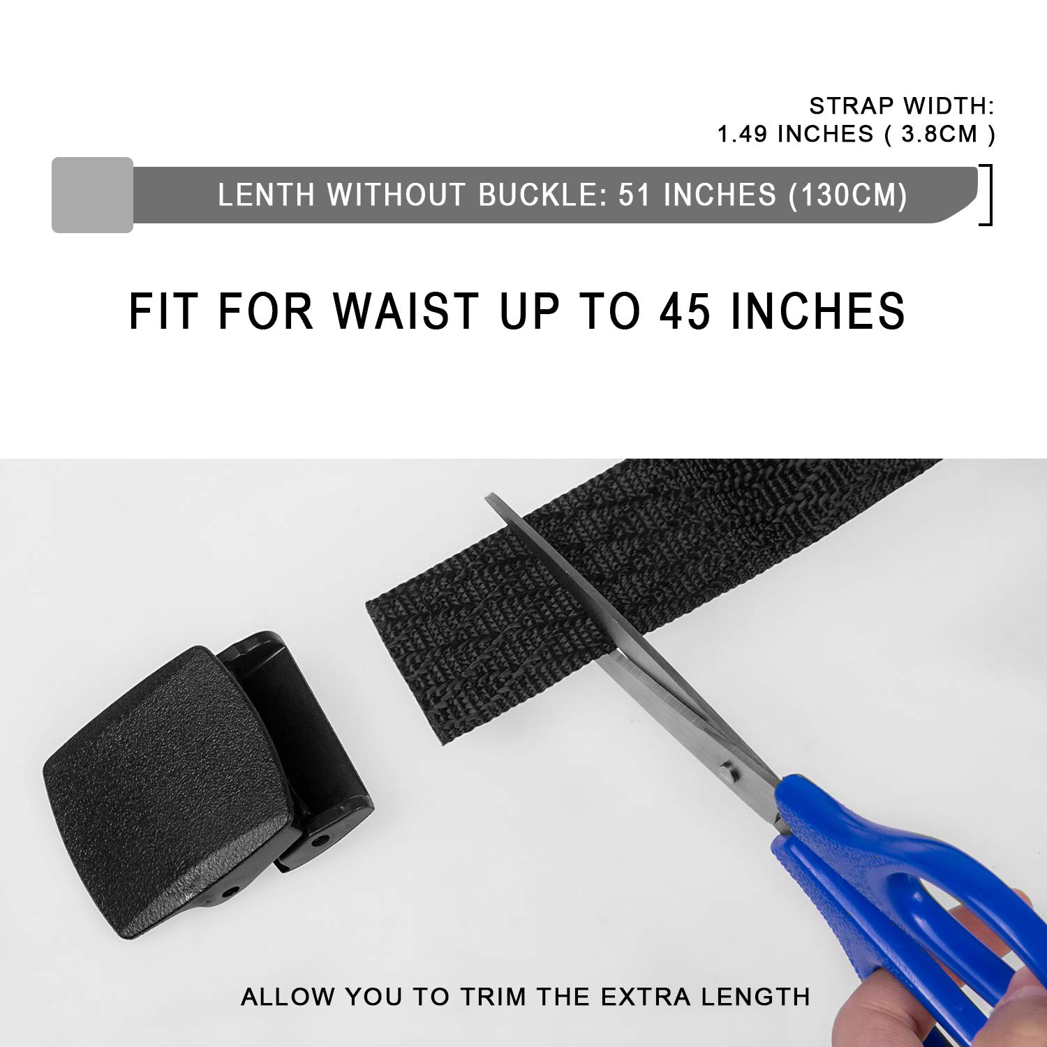 Chalier Djt2020 Cintura, Blu/Nero, Taglia Unica Unisex-Adulto