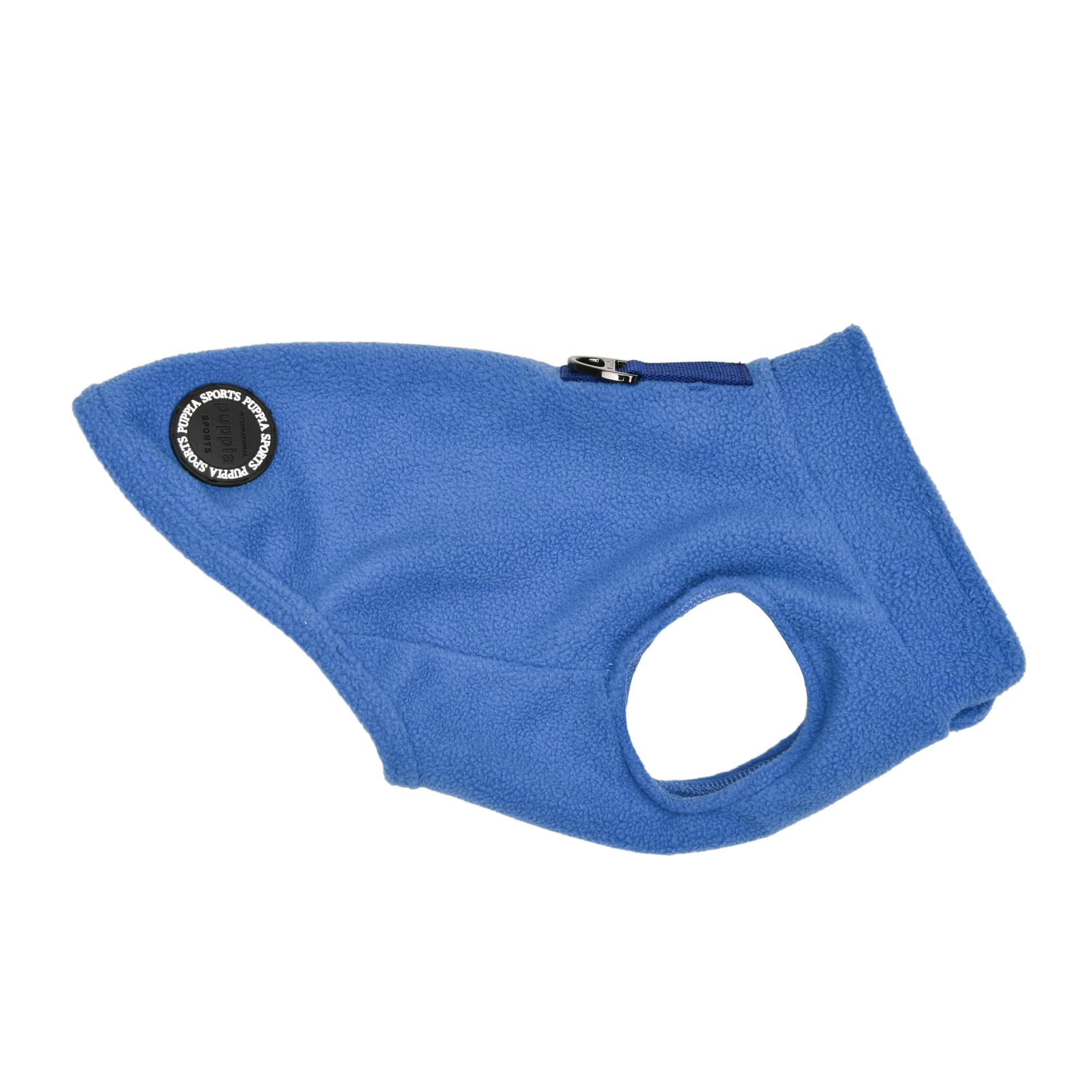 Puppia Lucius Warm Winter Mock Neck Polar Fleece Shirts with Integrated Harness for Small and Medium Dogs Royal Blue, Medium - Image 3