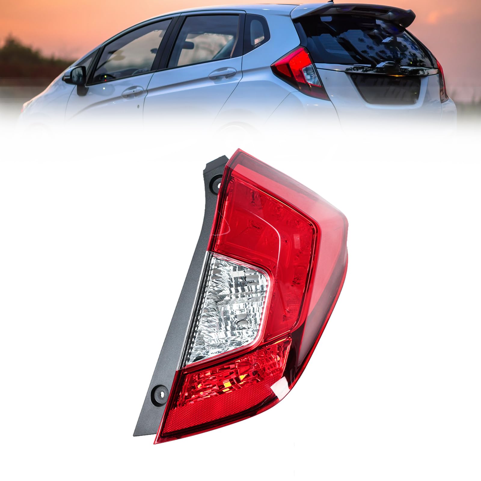 HONDA　FITハイブリッド テールライト Amazon.com: JESYMBX Tail Light For Honda FIT JAZZ 2014-2016 Brake