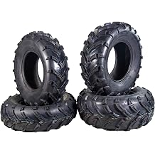 MASSFX MK 4 Set ATV Tires 25x8-12 Fronts 25x10-12 Rears 6 Ply 1/2" Tread Depth 25x8x12 and 25x10x12 ATV and UTV Off Road Mud, sand, snow and dirt Tubless Tires