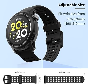 ISABAKE 20mm Quick Release Watch Strap for Coros PACE 2/APEX 2/APEX 42mm