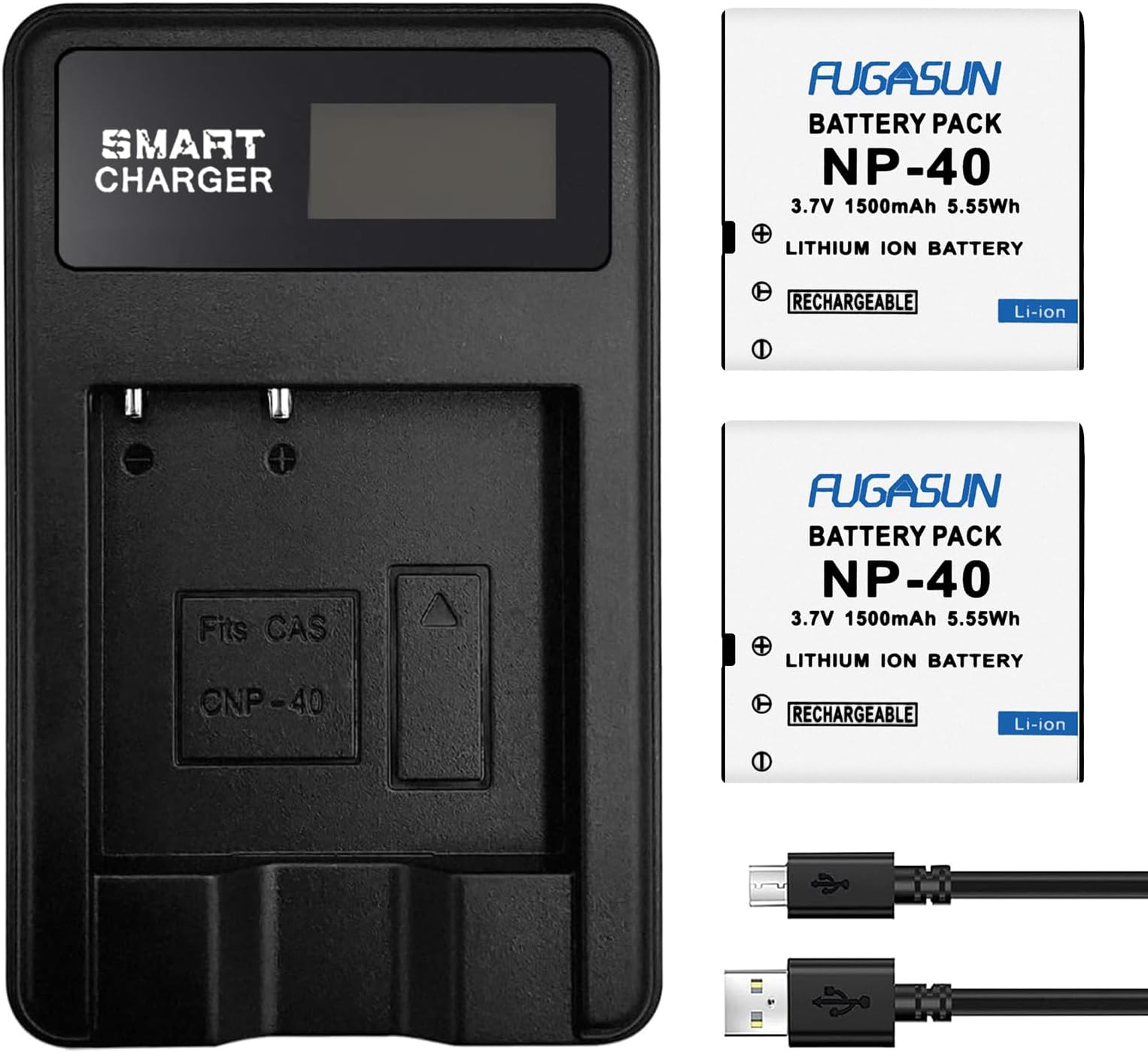 Dot.Foto LB050, LB052 Premium 925mAh Battery (2pack) & USB Battery