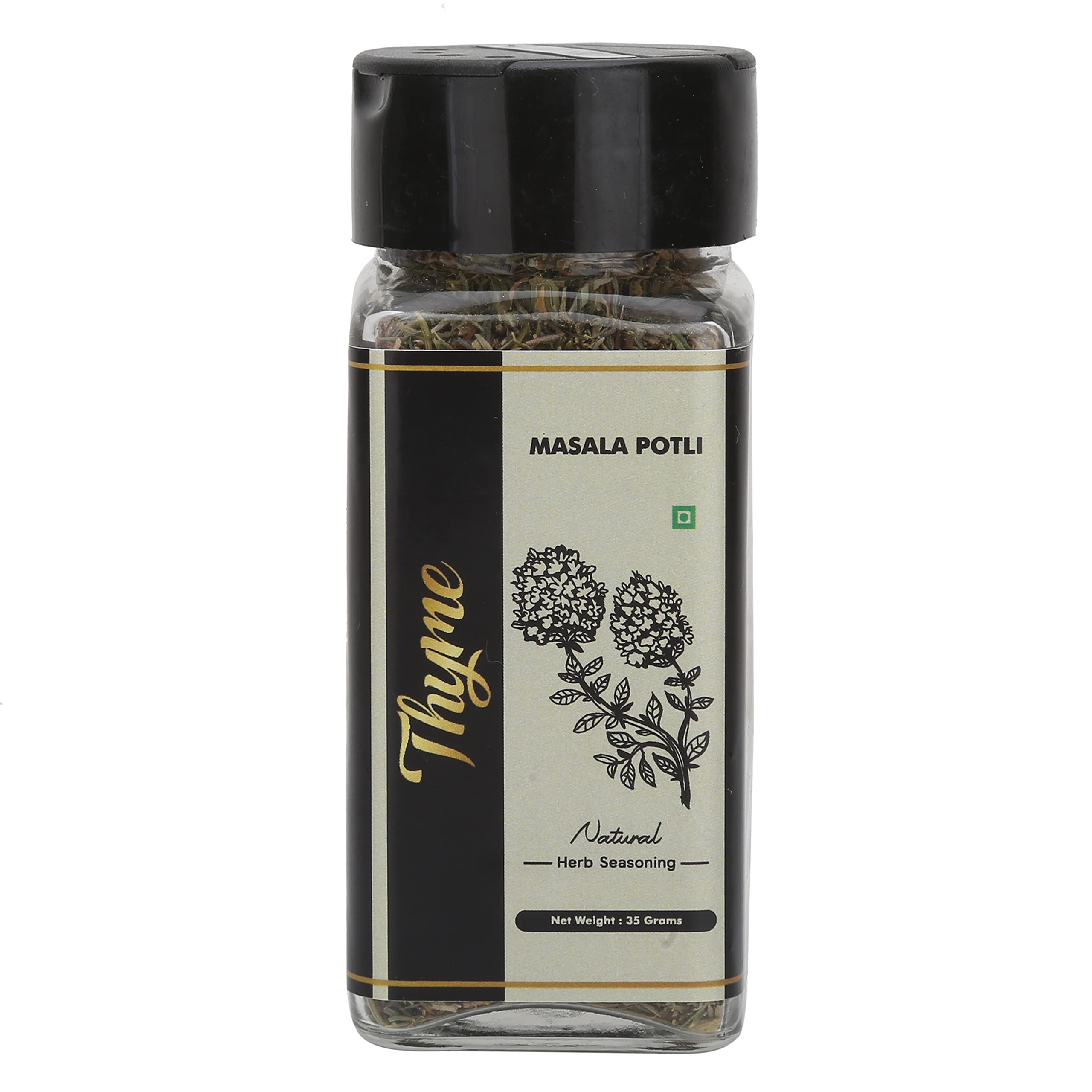 Masala Potli Dry Thyme Leaves for Seasoning & Cooking (Thyme, Sprinkle Glass Packing - 35 Grams) (B09CDVCYM6) Amazon Price History, Amazon Price Tracker
