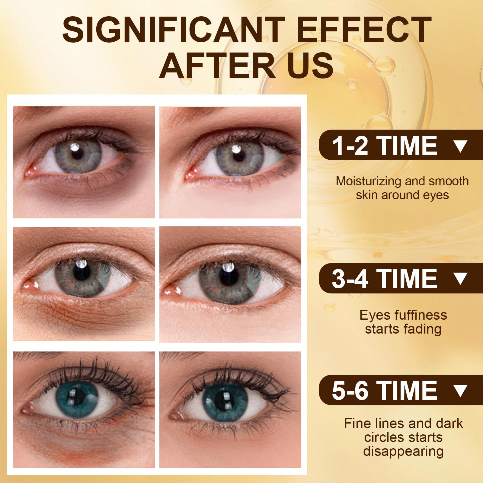 24K Gold Masque Pour Les Yeux 60 Patch,Patch Anti Cernes Yeux, Hydratant, Soulager la Fatigue, Réduit Yeux Poches, Patchs pour Les Soins des Yeux, pour Femmes/Homme