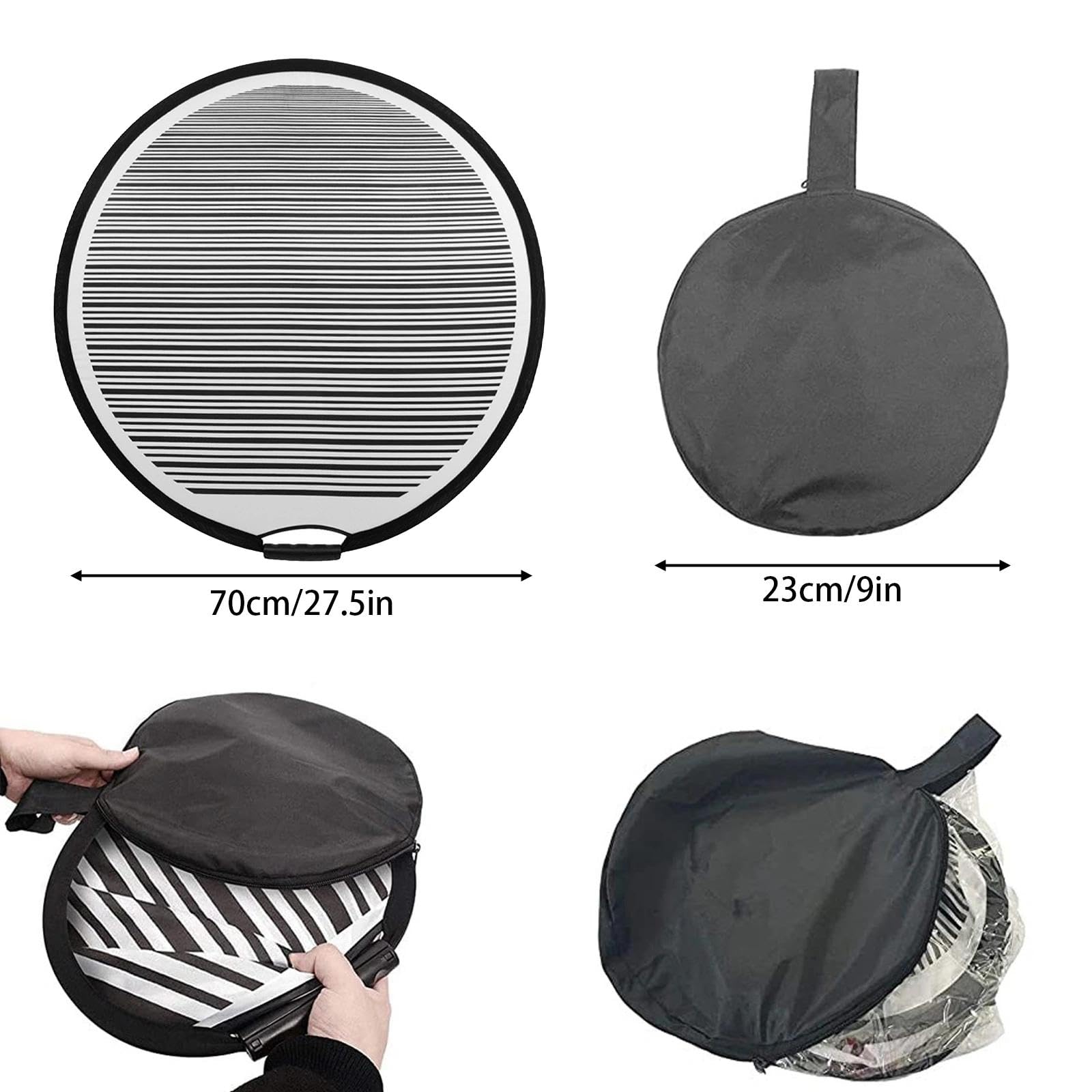 Lavagna Riflettente a Ammaccature Auto 70 cm Pieghevole Pannello delle Ammaccatura con Borsa per Riparare i Graffi delle Portiere del Corpo