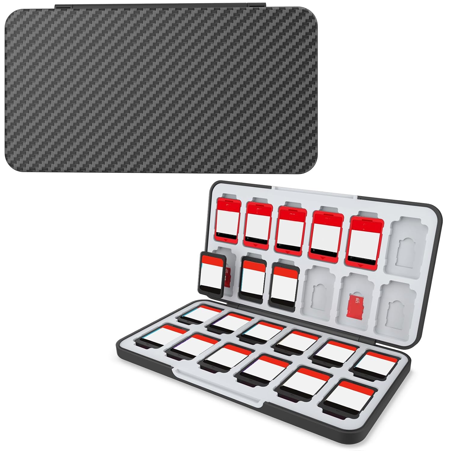 HEIYING Switch Game Case with 48 Precise Slots for Nintendo Switch 2 / OLED