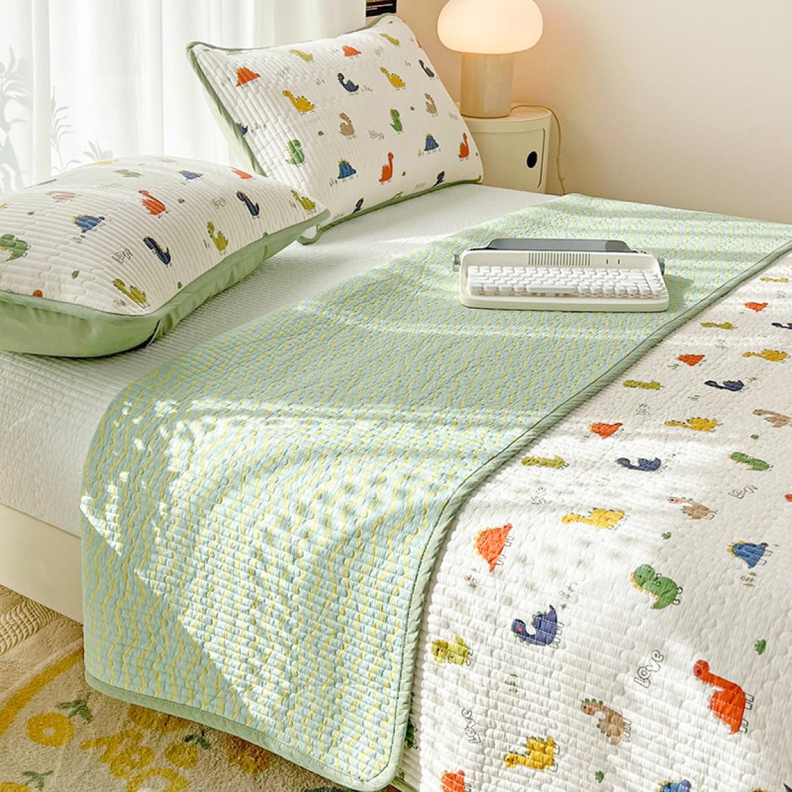 Amazon｜[ZS2L7] 花柄 ベッドキルト 北欧 カバー おしゃれ かわいい 3