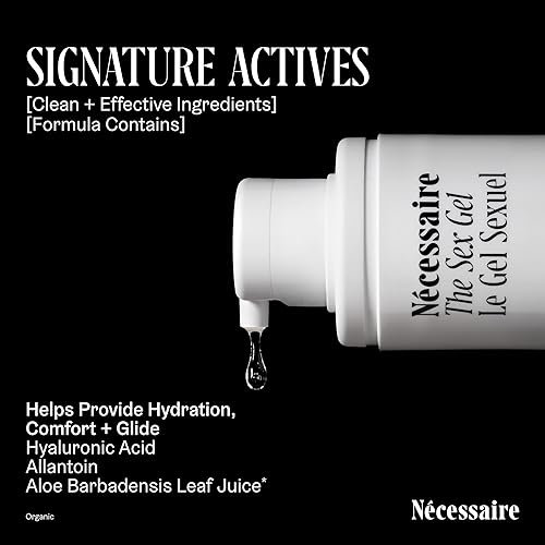Miniatura 5 de Nécessaire The Sex Gel. Lubricante personal a base de agua. Ácido hialurónico + ácido láctico. Sin fragancia añadida. No mancha. Seguro
