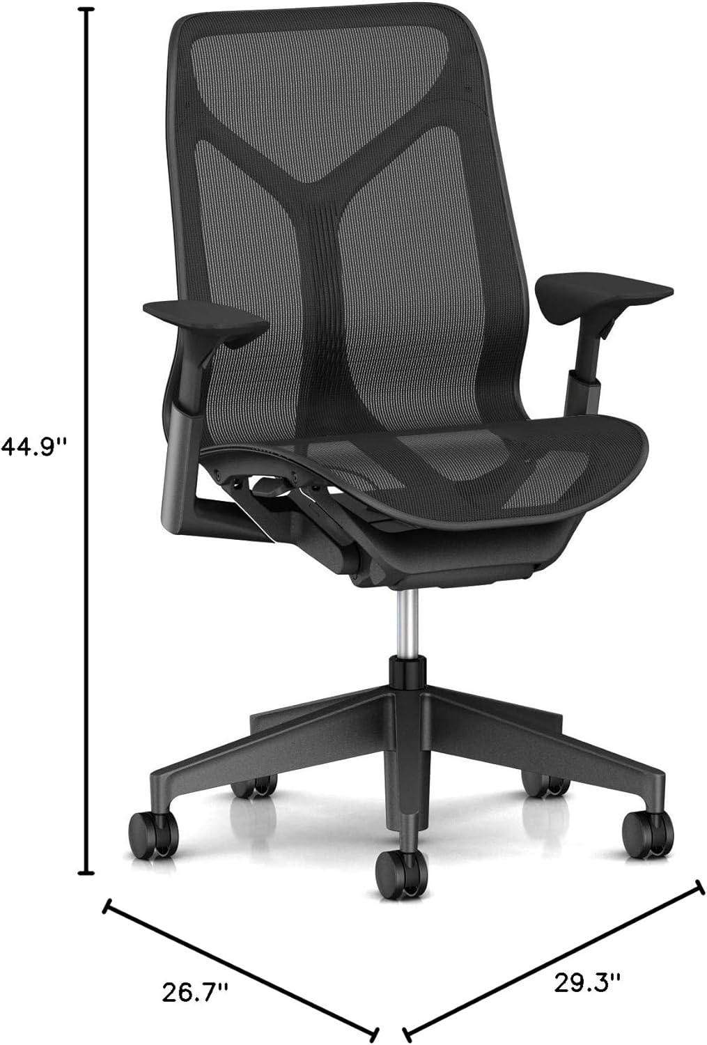 Herman Miller Cosm Chair, Mid Back, Graphite
