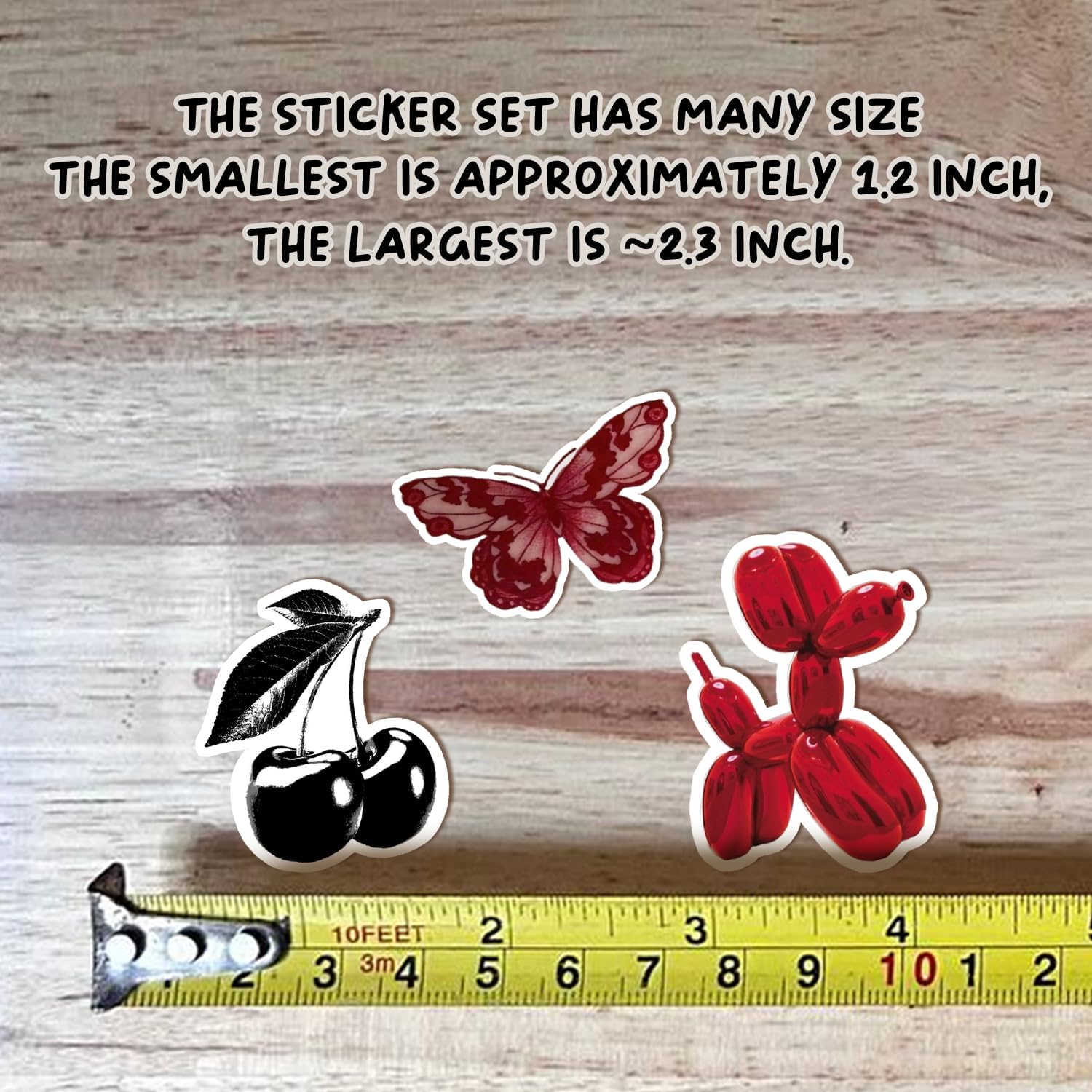 60 Pcs Downtown Girl Stickers Pack - Red and Black Aesthetic Stickers for Laptop, Water Bottles, iPhone Case - Y2K Baddie Pinterest Girl Trendy Sticker Decals for Teens, Adults - Waterproof