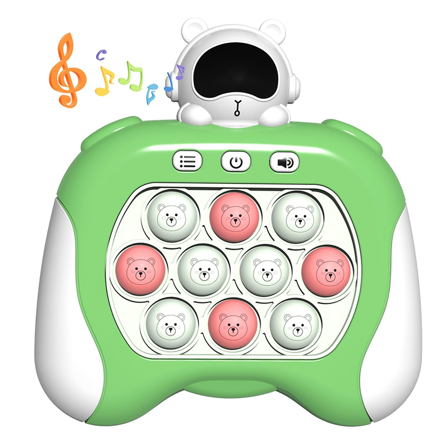 Fast Quick Push Bubble Pop Fidget Toy, Electronic Light Up Game Console, Cool Birthday Gifts for 6 7 8 9 10-12 Year Boys and Girls Pop Up Stress Relief Toy, Concentration Speed Puzzle Game for Kids