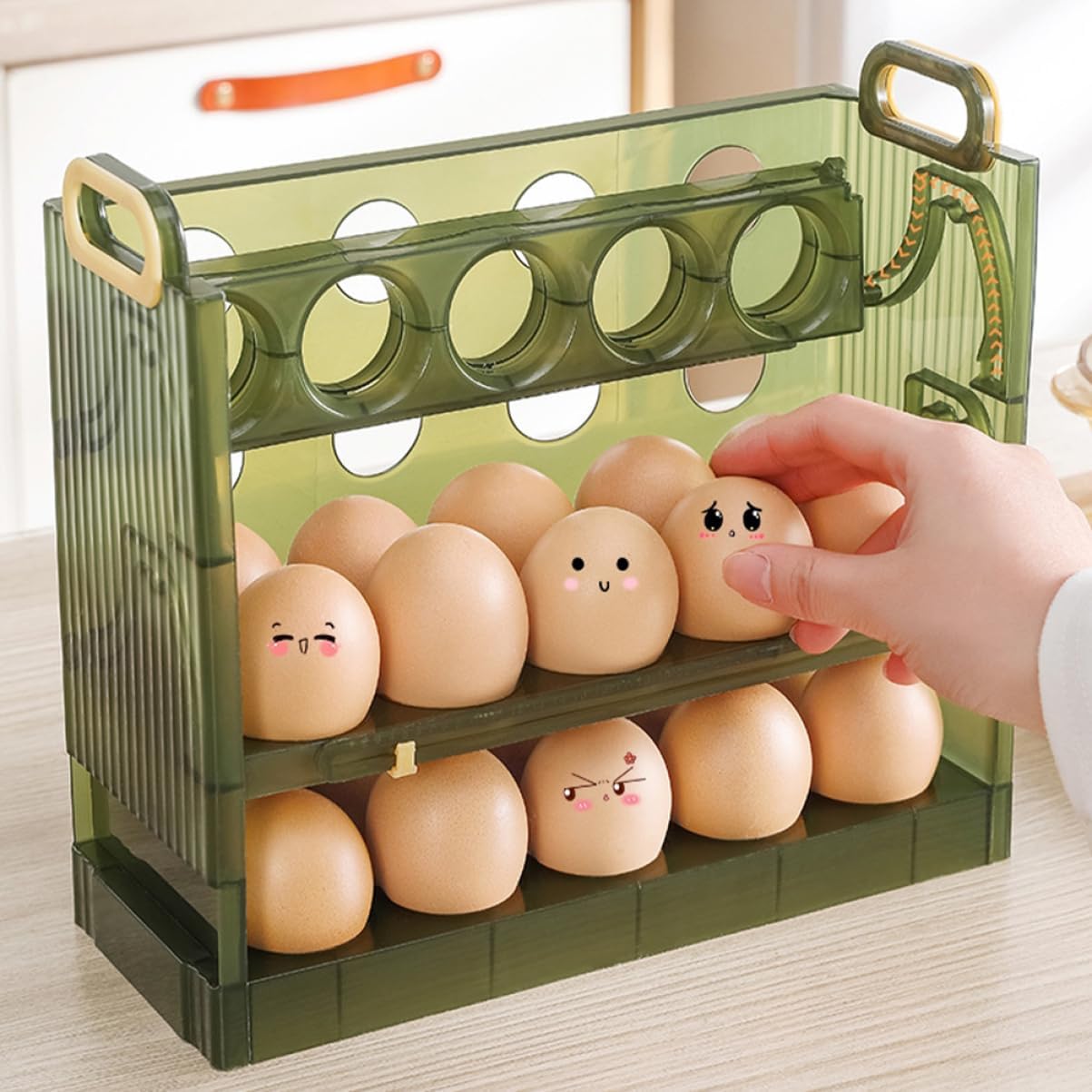 Refrigerator Egg Storage Organizer Egg Container for Fridge Multi Design for Freshness Space Saving Kitchen Storage Holds Transparent Design