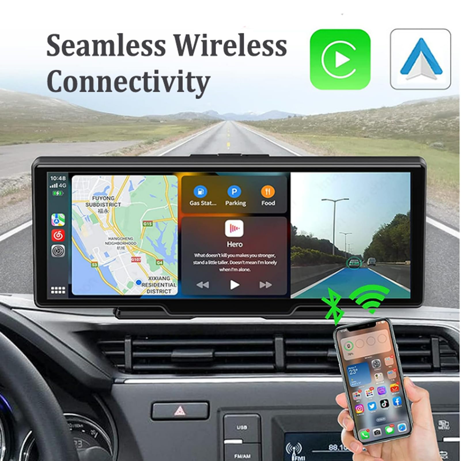 Car Tablet Pro Max 2025 - Écran Voiture 7 Pouces Avec Dashcam, GPS, Commande Vocale, Connexion Bluetooth 5.0 - Sans Caméra De Recul - 10