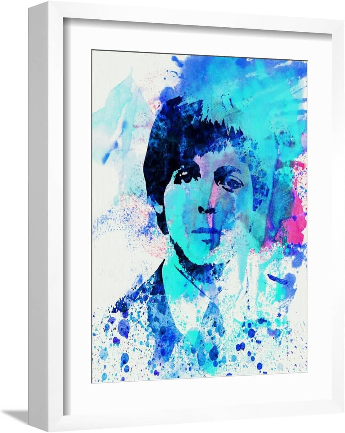 Art.com Wall Art Print Paul McCartney on Black Frame by Nelly Glenn, 17" x 21"