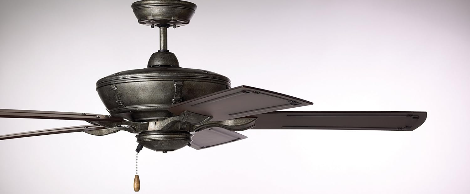 Discount Emerson Ceiling Fans CF610VS Wet Rated Welland Indoor Outdoor Ceiling Fan with 54-inch Blades, Vintage Steel Finish