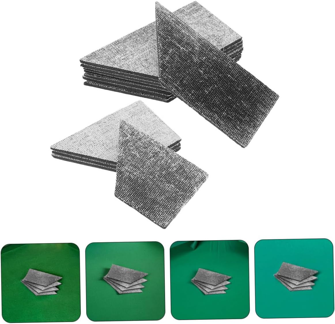 Toyvian 24pcs Pool Table Rubber Billiard Table Padding for Accessories Easy Replacement Corner Hardware Accessory Home Club Use