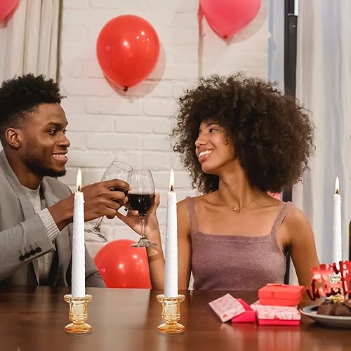 Miniatura 5 de Juego de portavelas de cristal, 12 portavelas dorados a granel, portavelas cónicos para bodas, centros de mesa de festivales, decoración del hogar