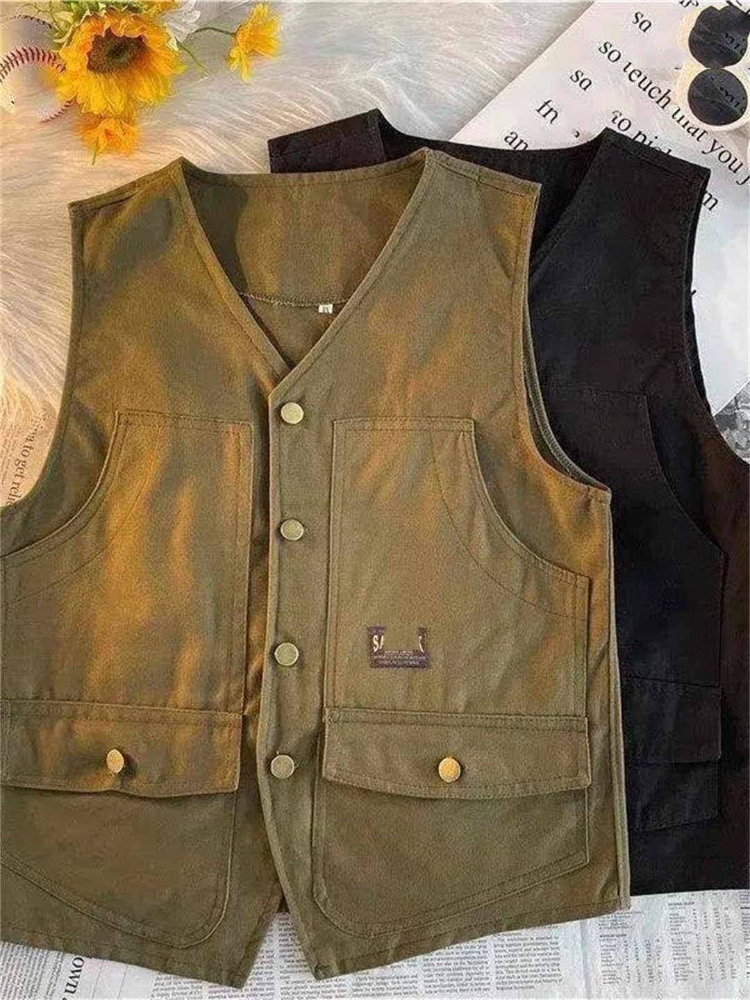 Men's Summer Loose Outdoor Multi Pocket Vest