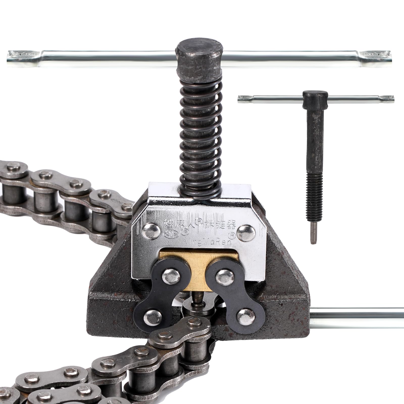XingMaRen Roller Chain Detacher Tool for Chain Size 420 428 520 525 530 630 Roller Chain Motorcycle Go Kart ATV Chains Breaker