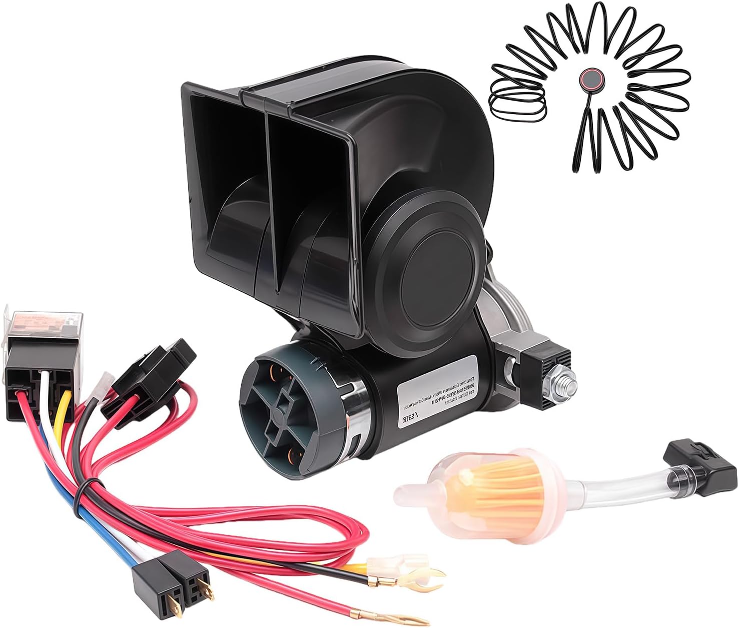 Efficiency Motorcycle Air Horn Featuring 500m Sound Ranging for Effective Warning Signals in Noisy Construction Sites High Decibel Horn