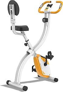 Ultrasport F-Bike Bicicleta Estática Plegable hasta 130 KG, Extra Silencioso con Sillín de Confort Ajustable - Bici Estática Plegable Indoor, Bicicletas Estáticas