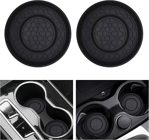 2 unidades de posavasos para portavasos de coche, alfombrillas para tazas de coche, posavasos universales para coche de 2.75 pulgadas, inserto