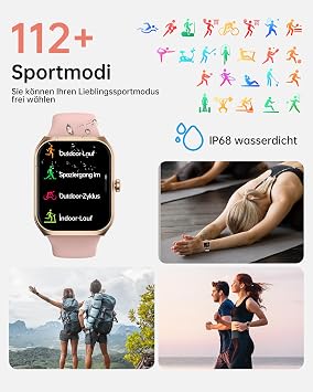 TUYOMA Smartwatch 1.91 Inch Unisex Fitness Tracker Heart Rate