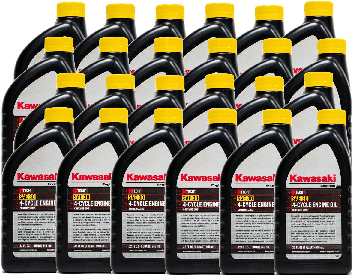 Kawasaki 24PK Genuine OEM 4-Cycle Engine Oil 1QT Bottle SAE 30 K-Tech 99969-6281