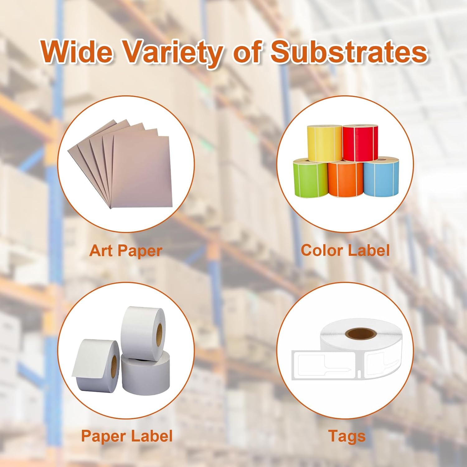 10 Rolls Desktop Thermal Transfer Ribbons -Enhanced Wax, 4.33" x 244'(110mm x 74m), 0.5" Core, for Zebra Desktop Printer